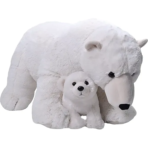 Wild Republic Polar Eisbr Mutter & Baby (76cm)