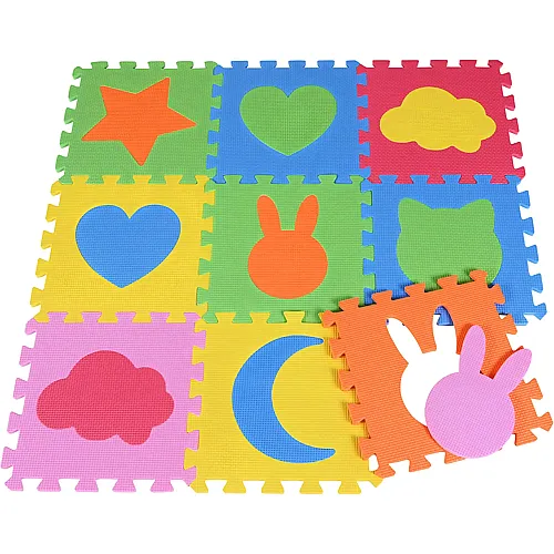 Knorrtoys Puzzlematte Formen - 18 Teile