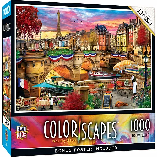 Master Pieces Puzzle Colorscapes Paris, Stadt der Liebe - 1000 Teile