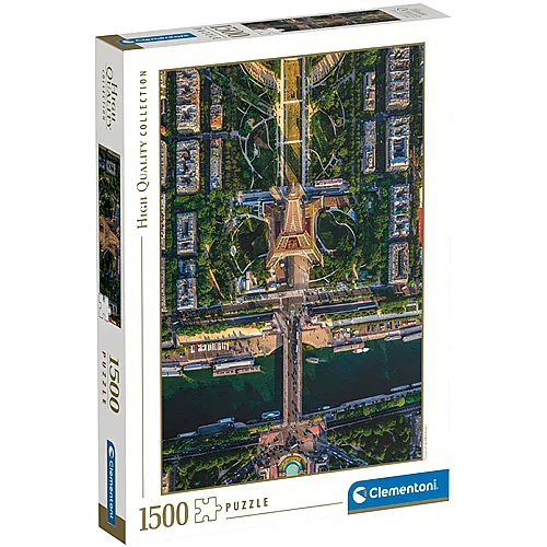 Clementoni Puzzle High Quality Collection Flying Over Paris (1500Teile)