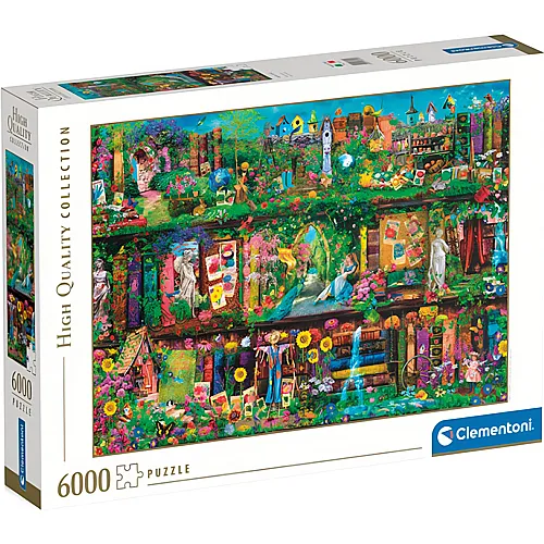 Clementoni Puzzle High Quality Collection Garden Shelf (6000Teile)