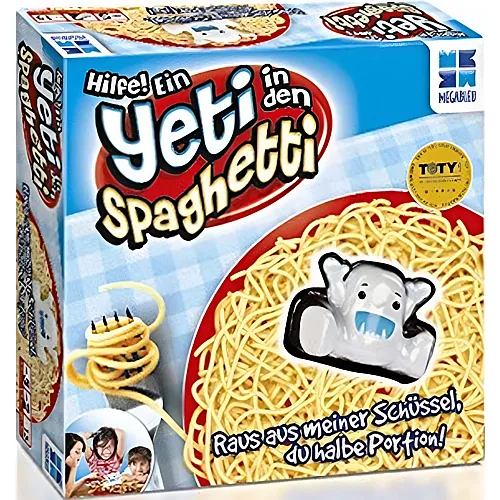 Megableu Yeti in den Spaghetti