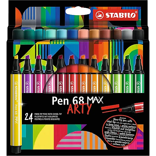 Stabilo Pen 68 MAX Arty - 24 Teile