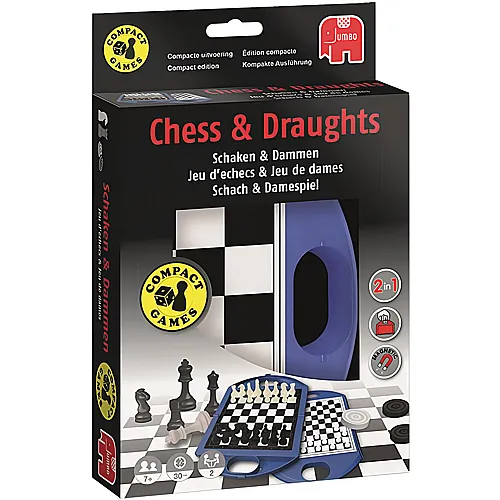 Jumbo Spiele Travel Schach und Damenspiel