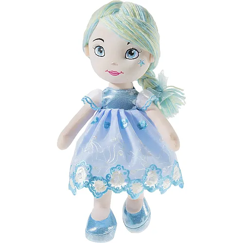 Heunec Poupetta Puppe mit Spitzenkleid Blau - 30 cm