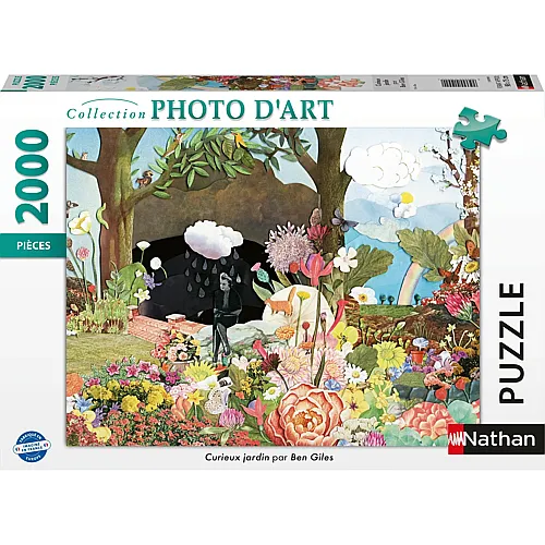 Nathan Puzzle Collection Photo d'Art Curieux Jardin (2000Teile)