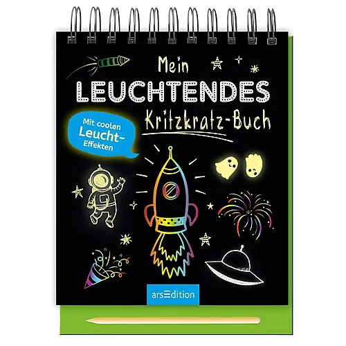 ars Edition Mein leuchtendes Kritzkratz Buch
