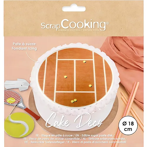ScrapCooking Tortenaufleger Tennis - � 18 cm