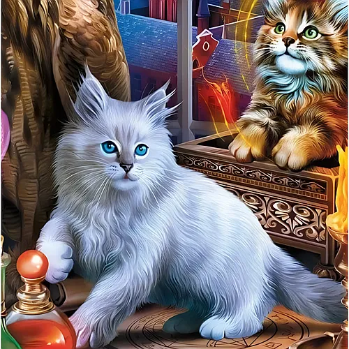 Master Pieces Puzzle Medley W�chter der Bibliothek - 300 Teile