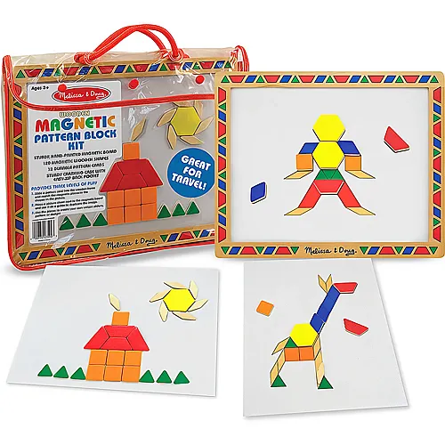 Melissa & Doug Magnetmuster-Block-Set - 120 Teile