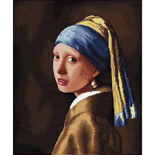Diamond Dotz Diamond Painting Das M�dchen mit dem Perlenohrring
