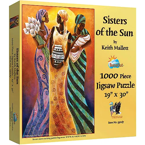 SunsOut Puzzle Keith Mallett Sisters of the Sun - 1000 Teile