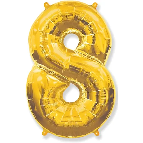 Grabo Megaloons Zahl 8 gold - 102 cm