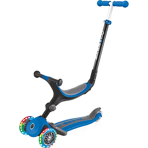 Globber Scooter Go Up Foldable Plus Lights Blau