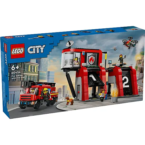 Feuerwehrstation mit Drehleiterfahrzeug 60414