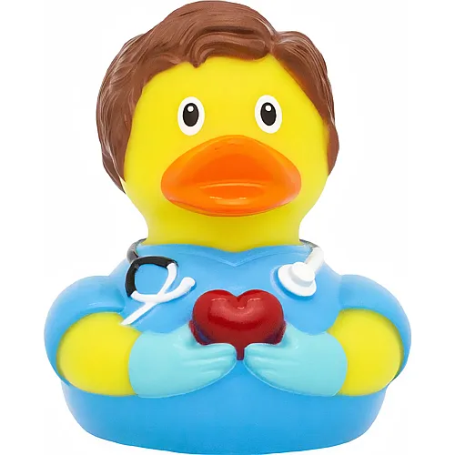 Lilalu Doctor rubber duck with heart