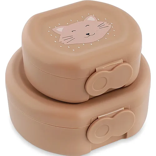 Trixie Set Snackbox mit Klickverschluss Katze - 2 Teile