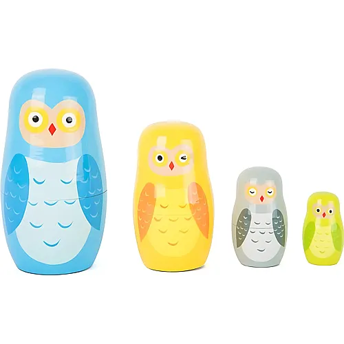 small foot Play & Learn Matrjoschka Eulen-Familie