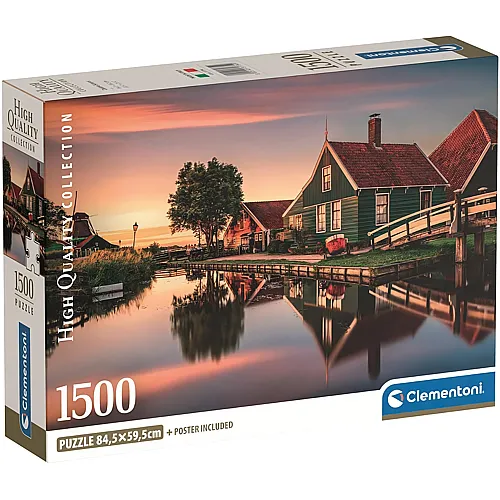 Clementoni Puzzle High Quality Collection Zaanse Schans (1500Teile)