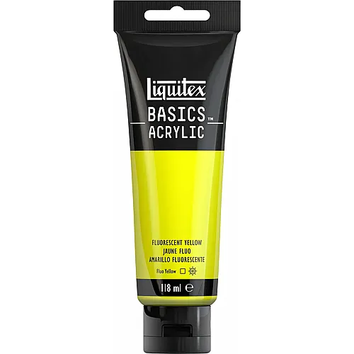 Liquitex Lqx Basics Acrylfarbe 118ml Tube Gelfb Fluo