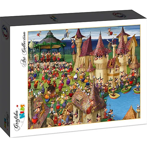 Grafika Puzzle Art Collection Fran�ois Ruyer Grafika Kids Hexenfeier im Schloss - 24 Teile