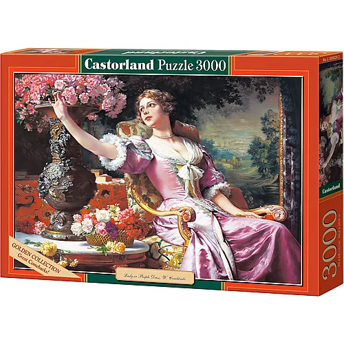 Castorland Puzzle Czachorski - Lady in a Purple Dress with Flowers (3000Teile)