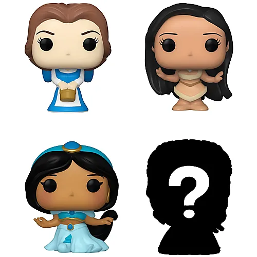 Funko Bitty Pop! Disney Princesses Disney Princess 4er Pack Peasant Belle, Pocahontas, Jasmine & Mystery