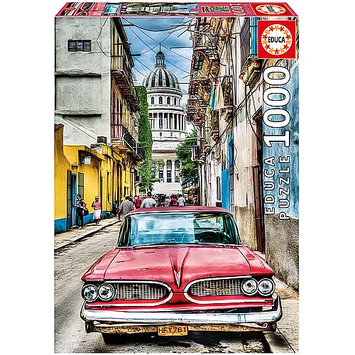 Educa Puzzle Vintage Car In Old Havana (1000Teile)