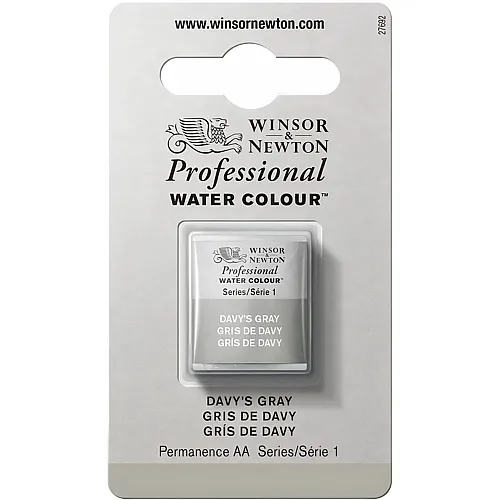 Winsor & Newton Professional Water Colour Aquarellfarbe Davy's Grau - 1/2 Napf