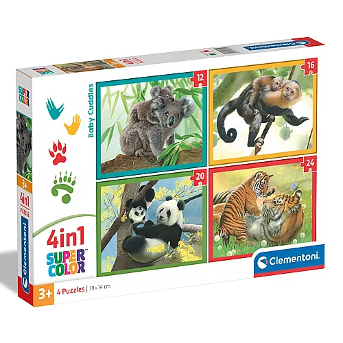 4in1 Baby Cuddles Tiere 12-24