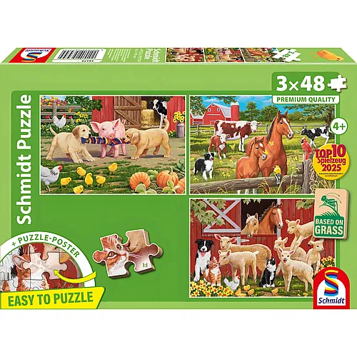 Tiere auf dem Bauernhof 48Teile