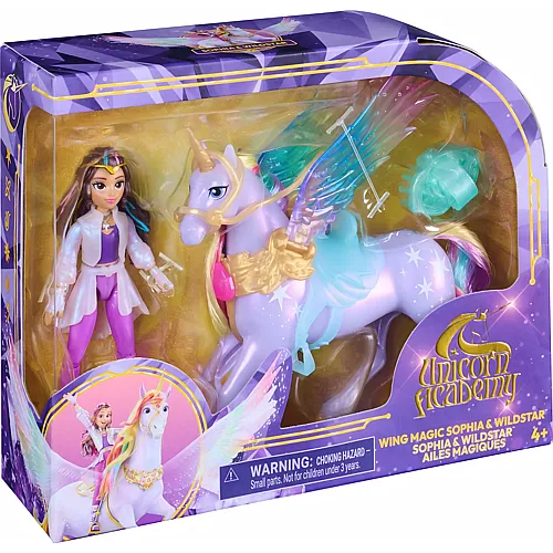 Spin Master Unicorn A. Wing Sophia&Wildstar Wing Magic Small Doll & Unicorn