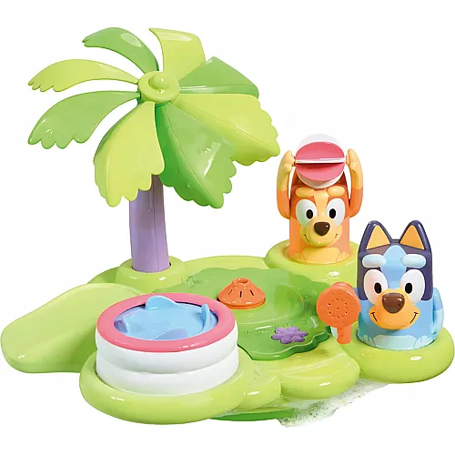 Tomy Blueys Badeinsel Spielplatz Badespielzeug, Wasserfont�ne,
