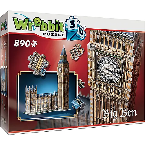 Wrebbit Puzzle The Classics Big Ben (890Teile)