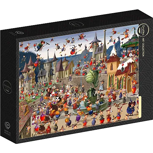 Grafika Puzzle Art Collection Fran�ois Ruyer Le Rendez-vous des Sorci�res - 1500 Teile
