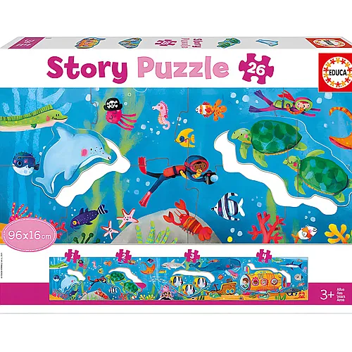 Educa Puzzle Story Unterwasser Geschichten (26Teile)