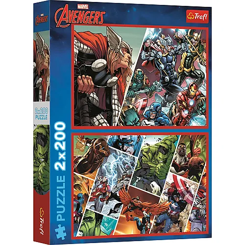 Verteidiger der Welt - Disney Marvel the Avengers 200Teile