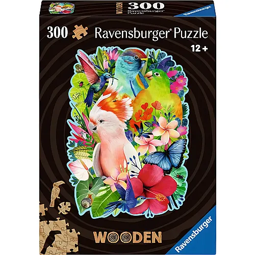 Ravensburger Puzzle Wooden Exotische Vgel (300Teile)
