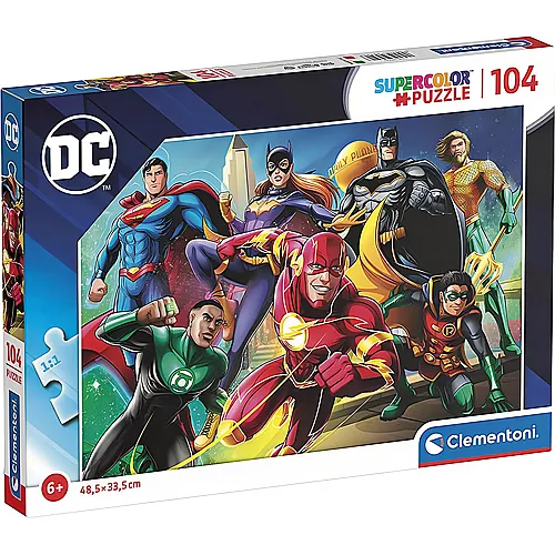 Clementoni Puzzle Supercolor DC Comics (104Teile)