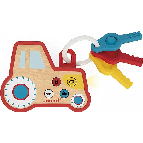 Janod Traktor Schlüsselanhänger
