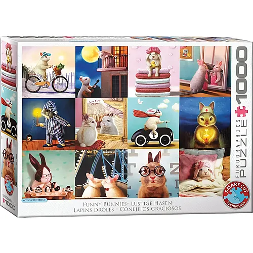 Eurographics Puzzle Funny Bunnies - 1000 Teile