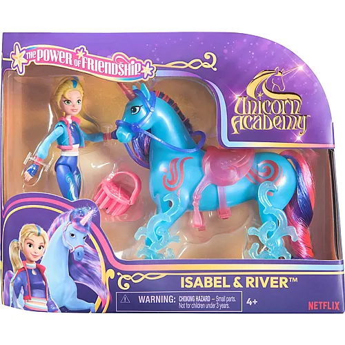Spin Master Unicorn Academy Isabel und Einhorn River mit echter M�hne und Schweif