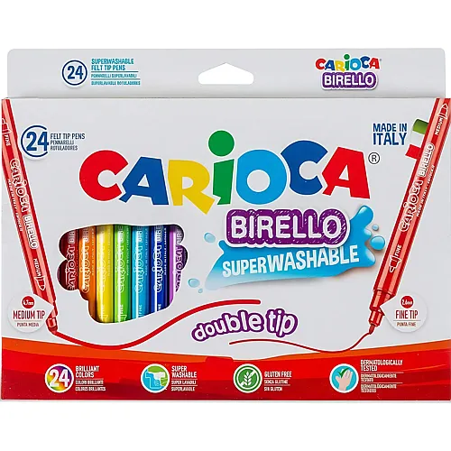Fasermaler doppelseitig Birello 24Teile