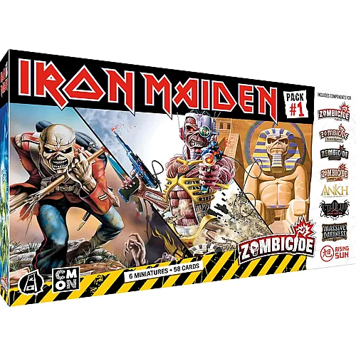 Asmodee Cmon Zombicide: Iron Maiden Pack #1 � Gesellschaftsspiele � Brettspiele � Figurenspiele � Kooperationsspiele ab 14 Jahren � 1 bis 6 Spieler (FR)