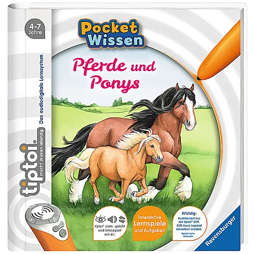 Ravensburger tiptoi Pocket Wissen Pferde und Ponys