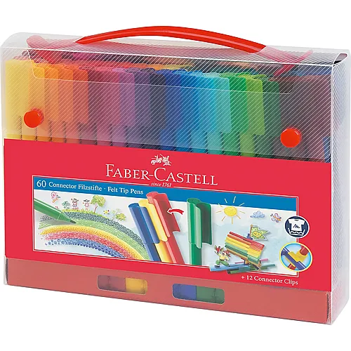 Faber-Castell Filzstift Connector (60Teile)