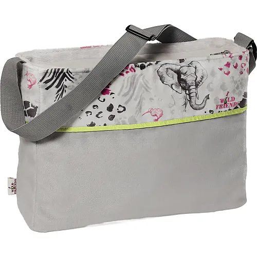 Nici Schultertasche Wild Friends Pl�sch mit verstellbarem Schultergurt und Zwei separaten Innenf�chern f�r Handy