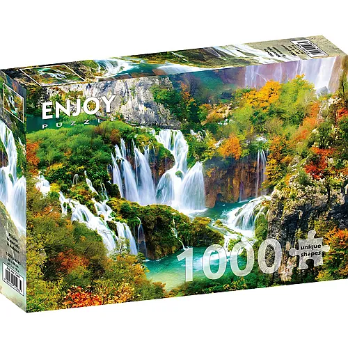 Enjoy Puzzle Plitvicer Wasserf�lle im Herbst - 1000 Teile