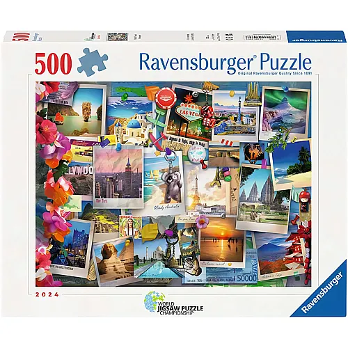 Ravensburger Puzzle World Travel Pinboard (500Teile)