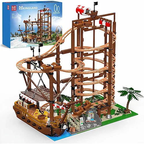 Vergn�gungspark Achterbahn mit Piratenschiff 11013